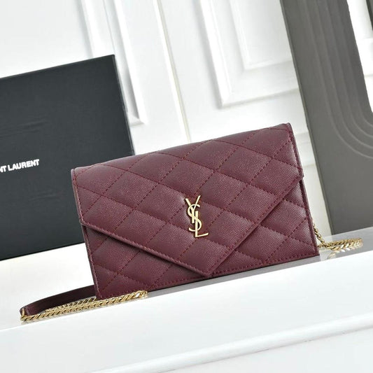 Saint Laurent Cassandre envelope chain wallet