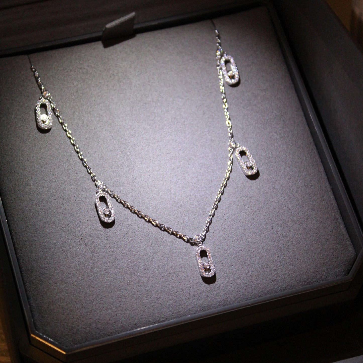 Messika Move Uno Drop Pendant Diamond Choker Necklace
