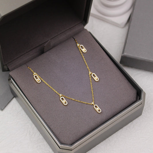 Messika Move Uno Drop Pendant Diamond Choker Necklace