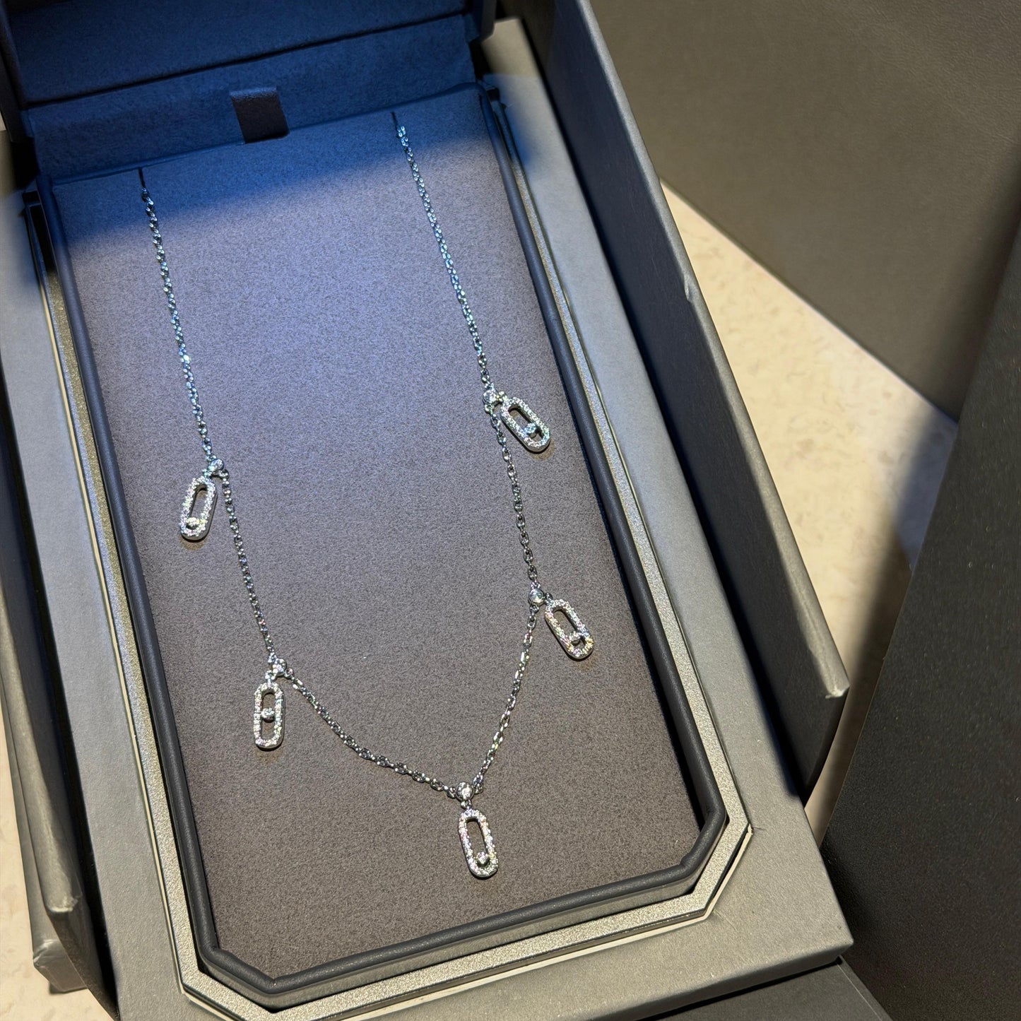 Messika Move Uno Pavé Drop Pendant Choker Necklace