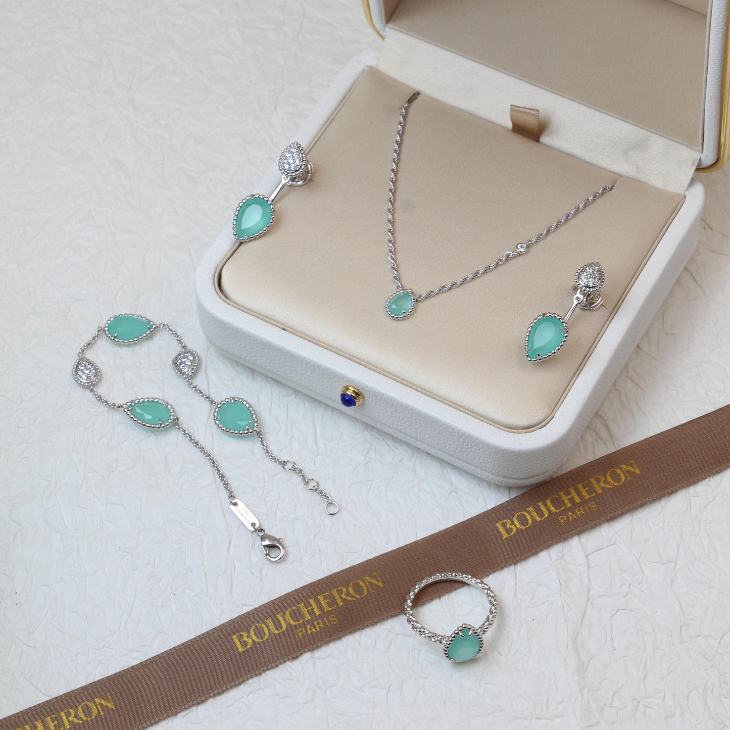 Boucheron Serpent Bohème Aquaprase Jewelry Collection