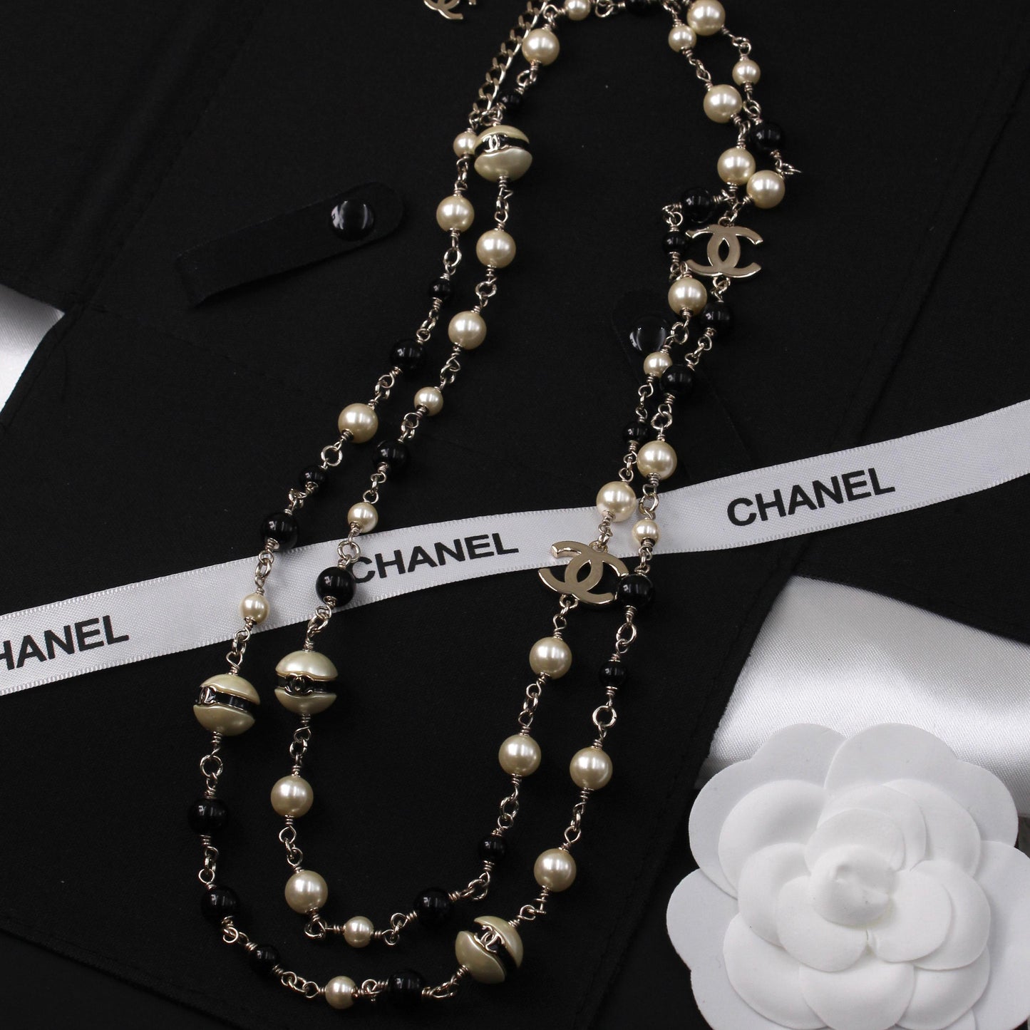 Chanel Pearl Multi-Strand Sautoir (Long) Necklace