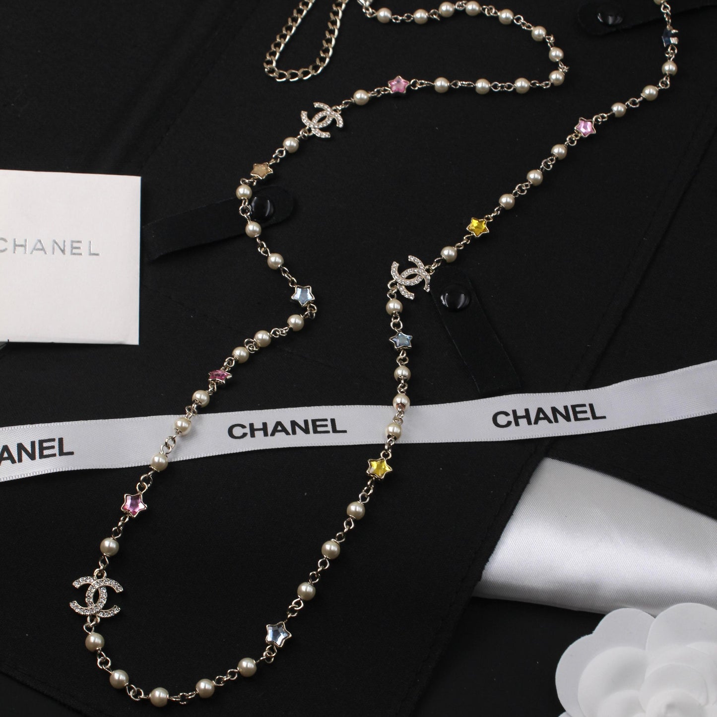 Chanel Pearl Multi-Strand Sautoir (Long) Necklace