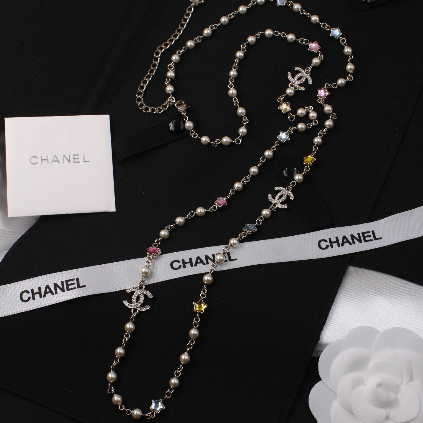 Chanel Pearl Multi-Strand Sautoir (Long) Necklace