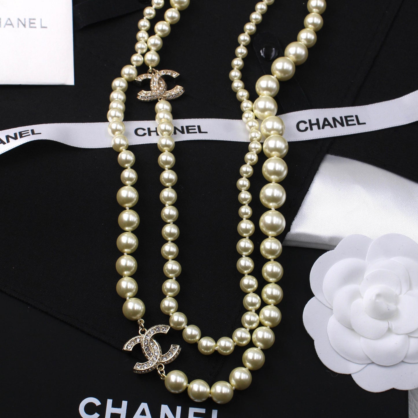 Chanel Pearl Multi-Strand Sautoir (Long) Necklace
