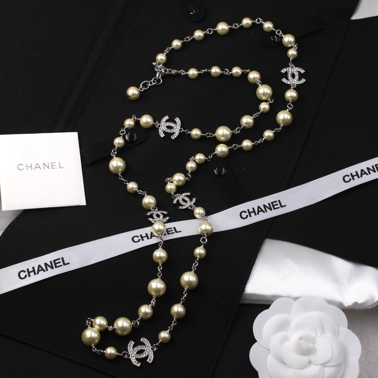 Chanel Pearl Multi-Strand Sautoir (Long) Necklace
