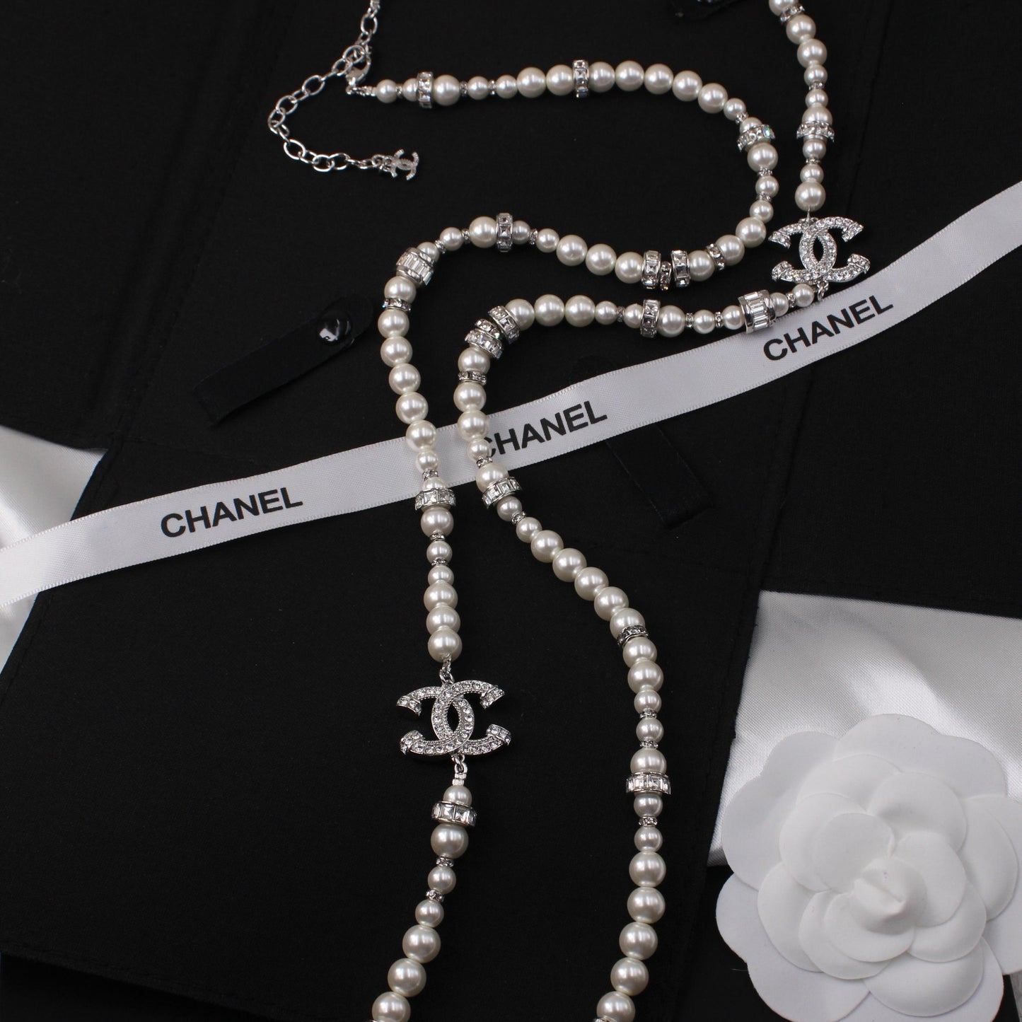 Chanel Pearl Multi-Strand Sautoir (Long) Necklace