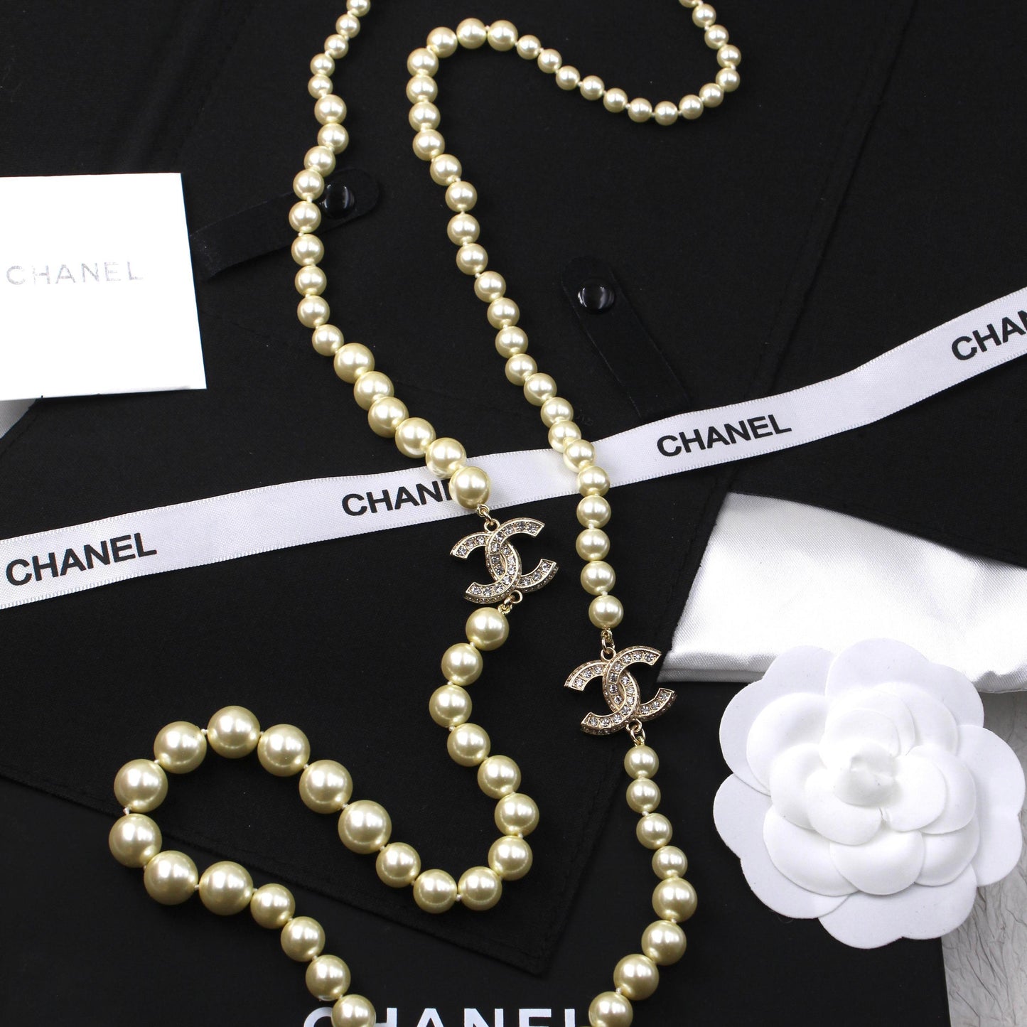 Chanel Pearl Multi-Strand Sautoir (Long) Necklace