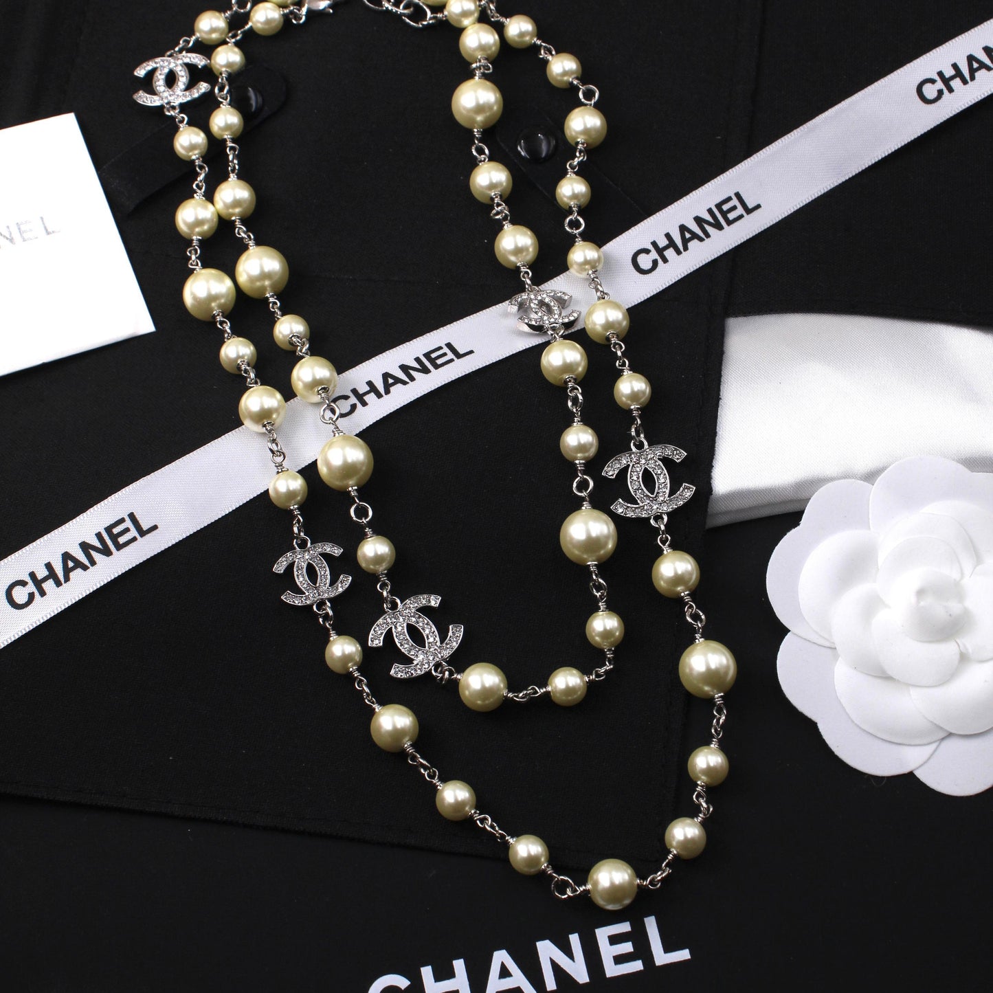 Chanel Pearl Multi-Strand Sautoir (Long) Necklace