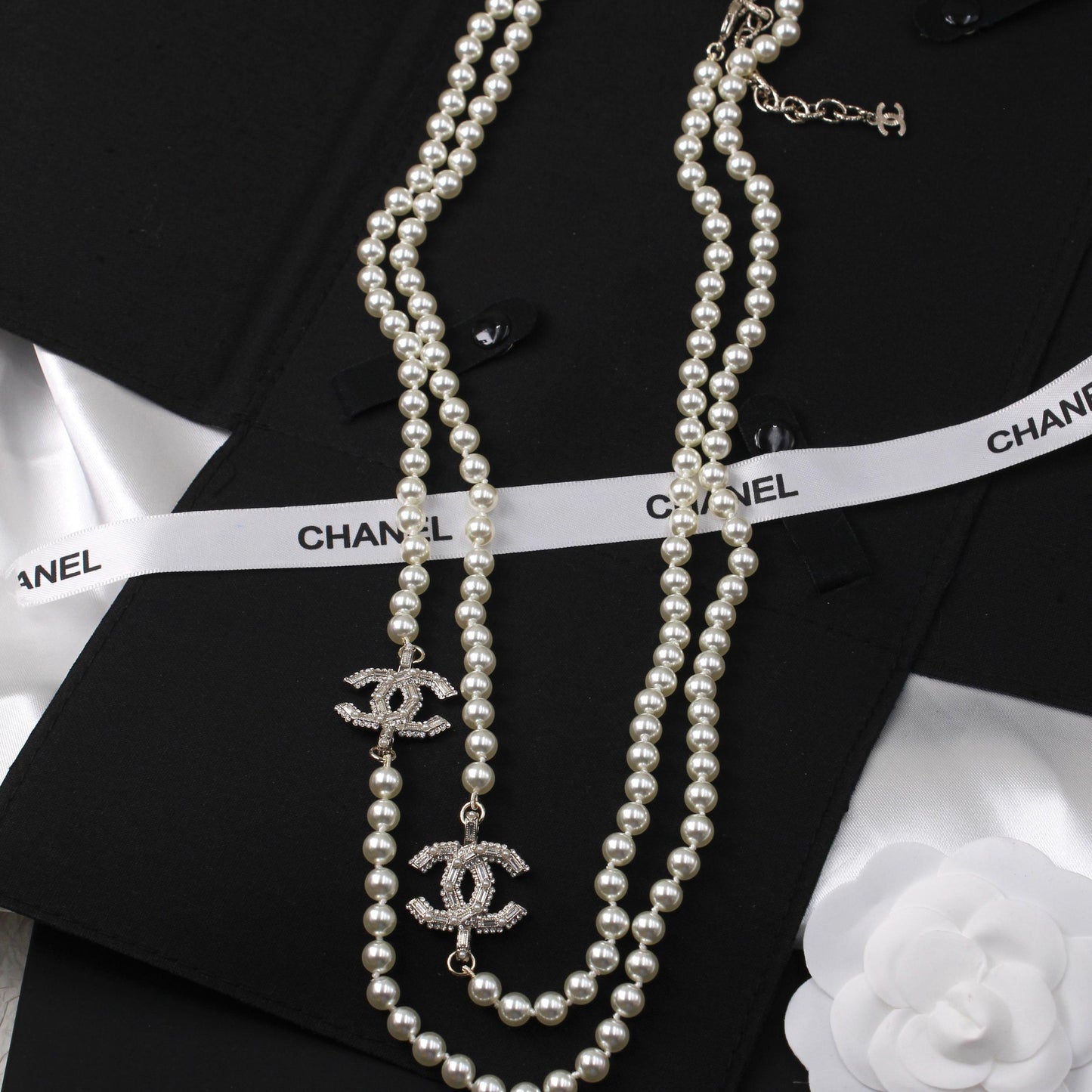 Chanel Pearl Multi-Strand Sautoir (Long) Necklace