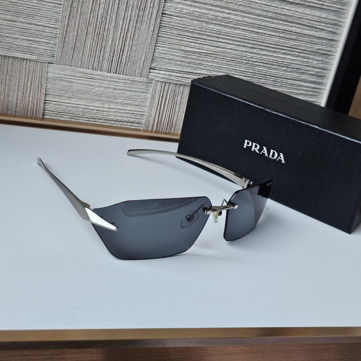 Prada Runway Rimless Sunglasses