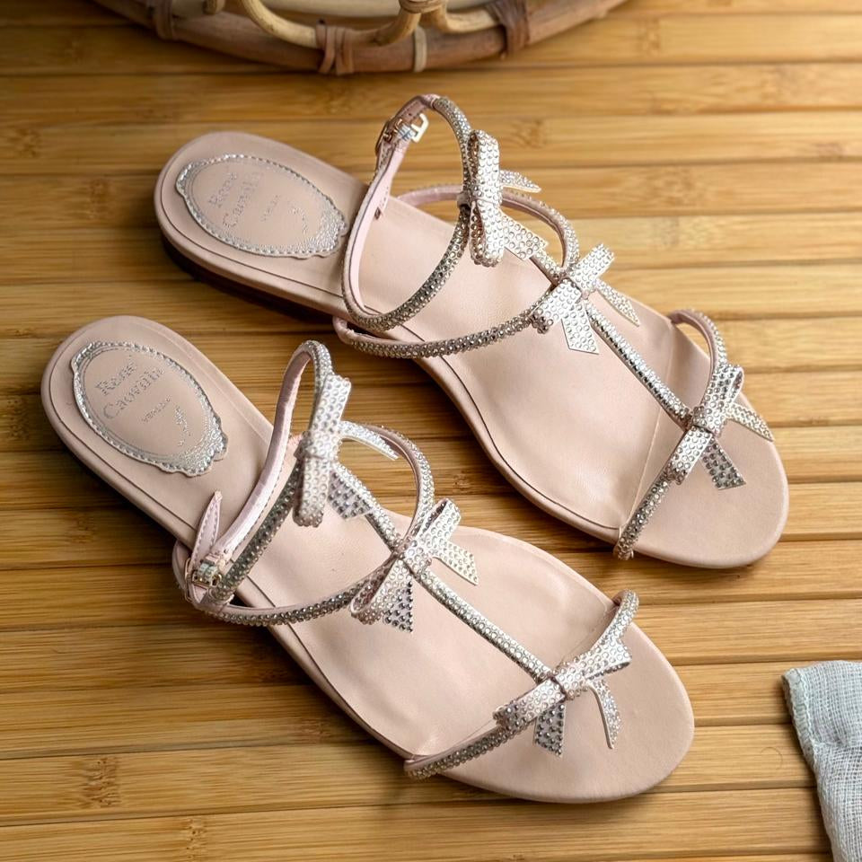 René Caovilla Caterina Flat Sandal