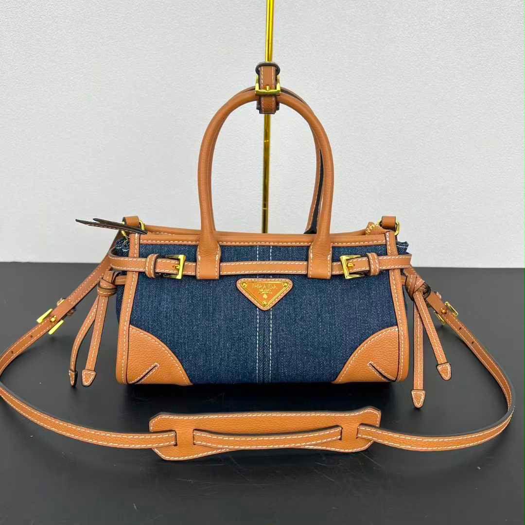 Prada Bonnie Medium Suede Handbag