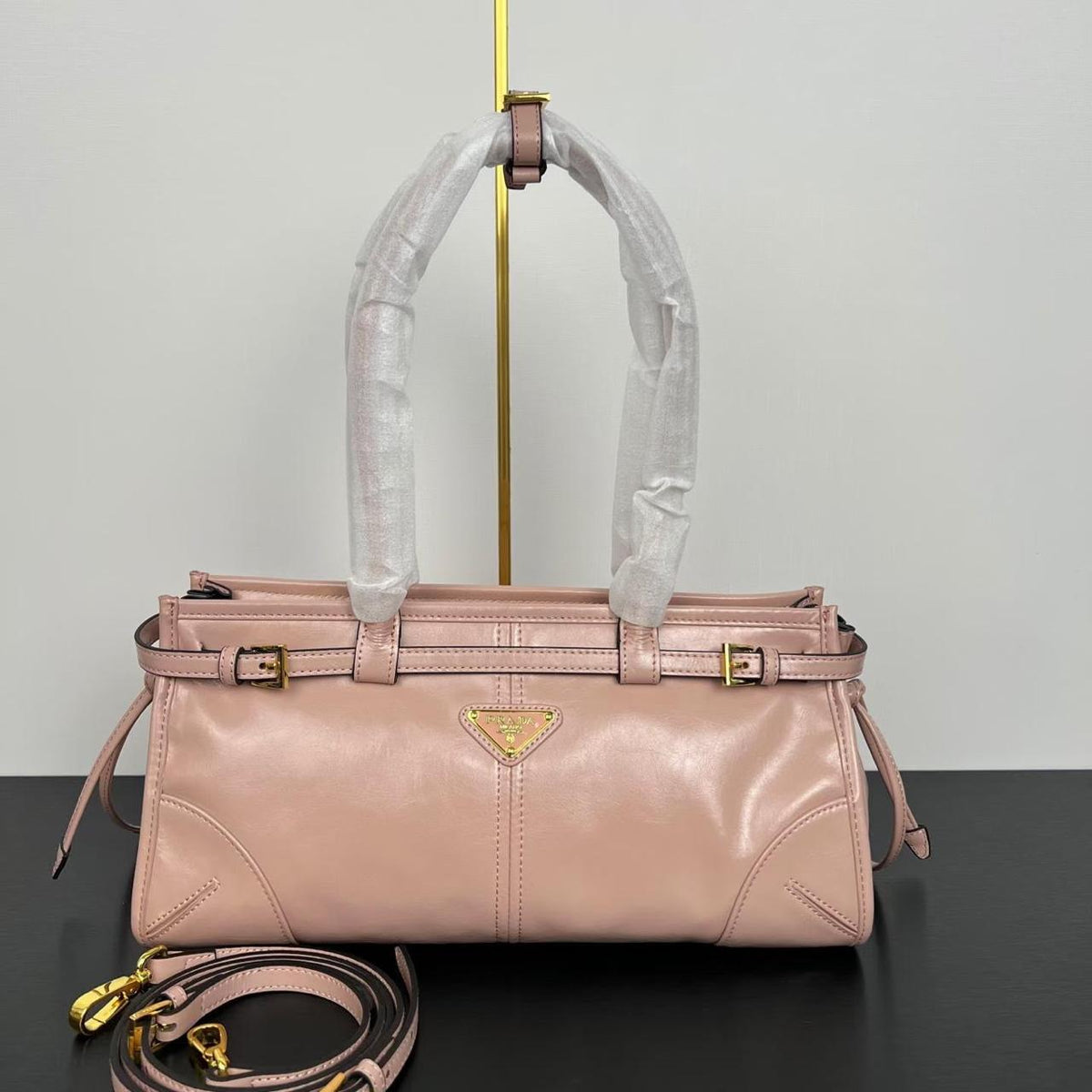 Prada Bonnie Medium Suede Handbag