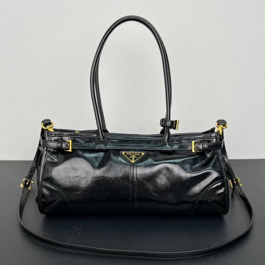 Prada Bonnie Medium Suede Handbag