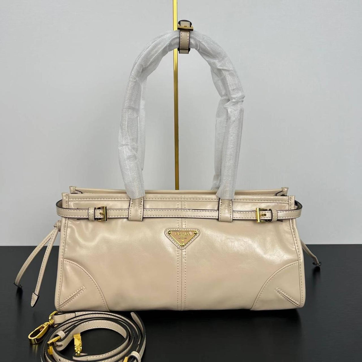 Prada Bonnie Medium Suede Handbag