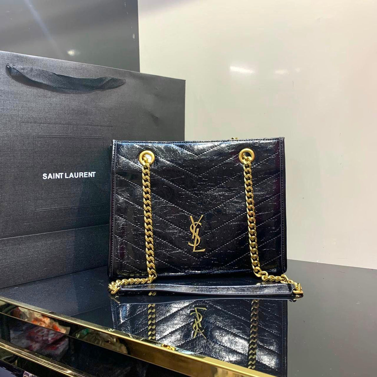 Saint Laurent Niki Shopping Tote