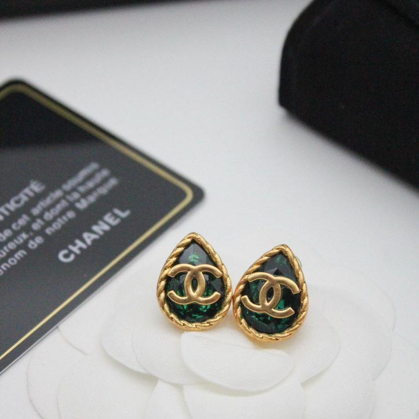 Chanel CC Costume Earrings