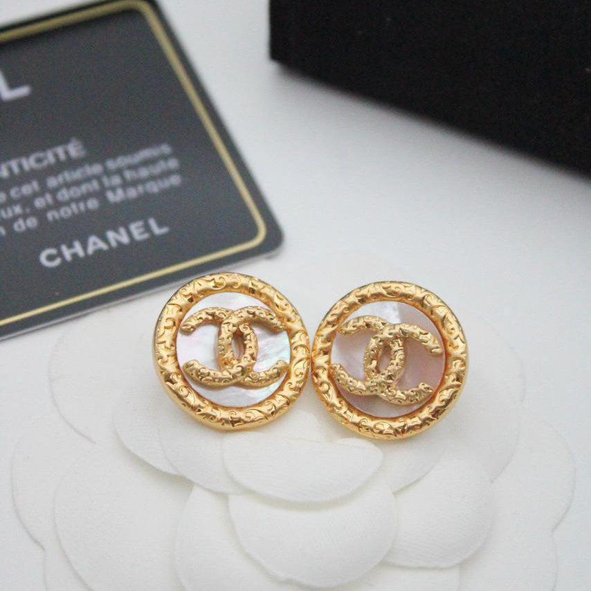 Chanel CC Costume Earrings