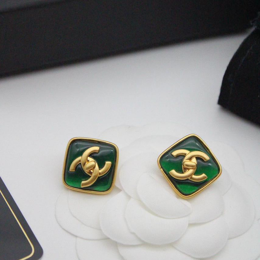 Chanel CC Costume Earrings