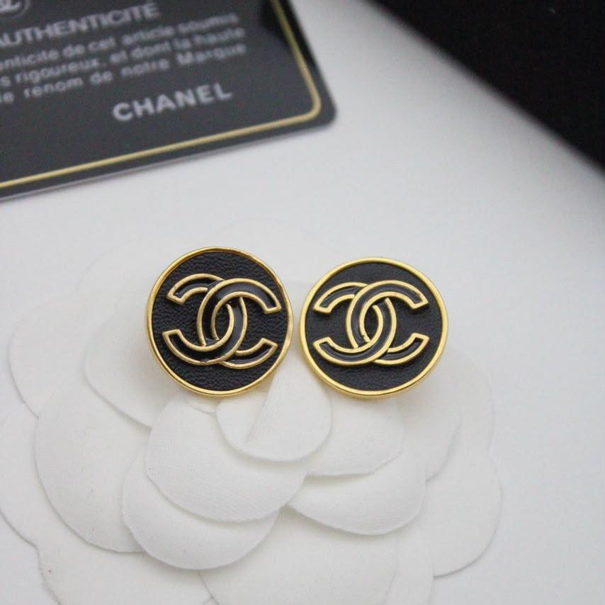 Chanel CC Costume Earrings