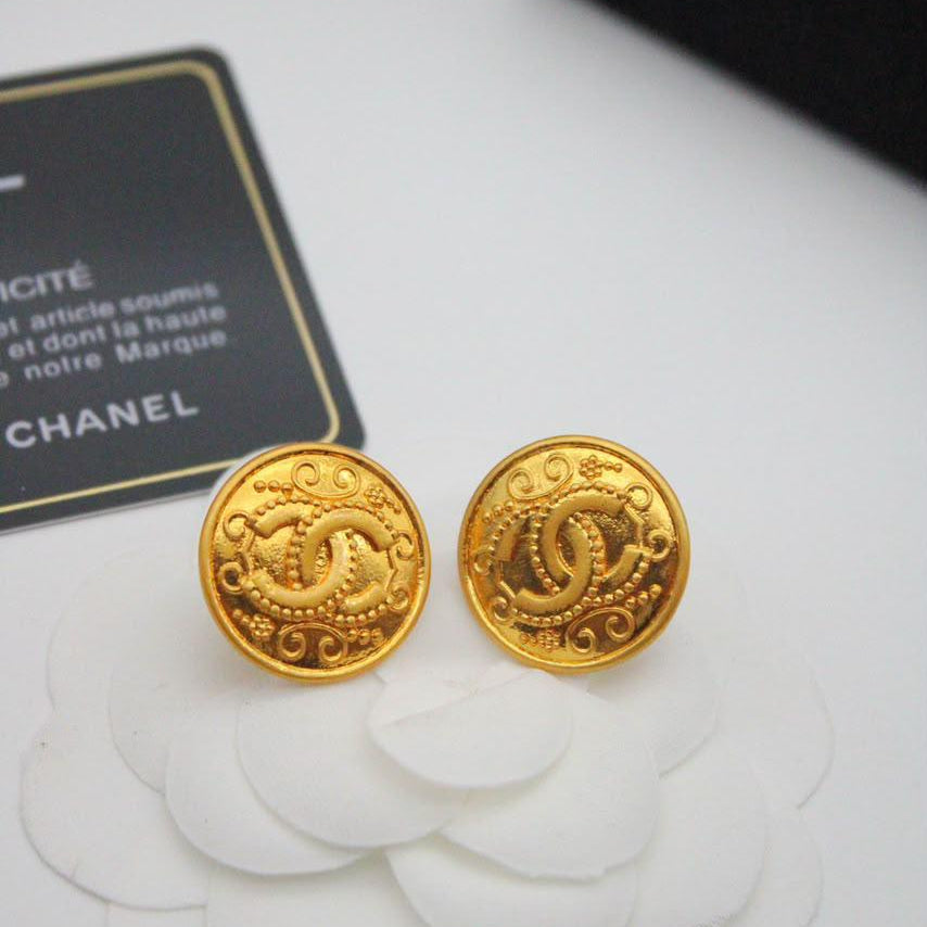 Chanel CC Costume Earrings