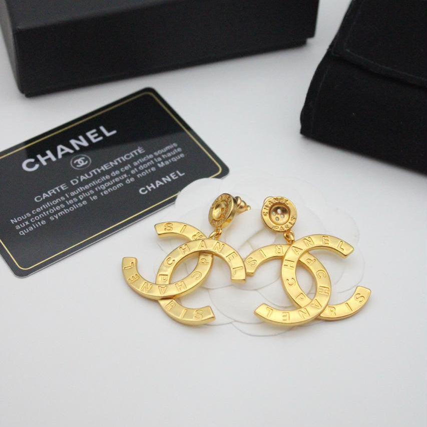 Chanel CC Costume Earrings