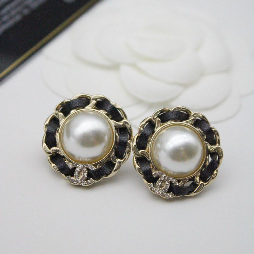 Chanel CC Costume Earrings