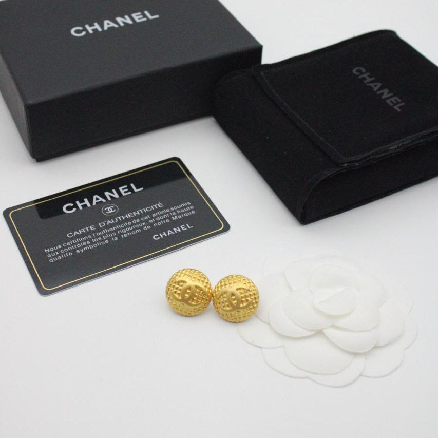 Chanel CC Costume Earrings