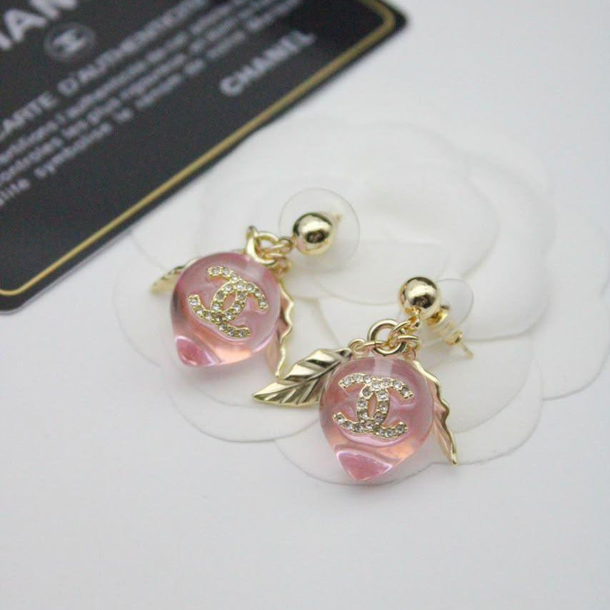 Chanel CC Costume Earrings