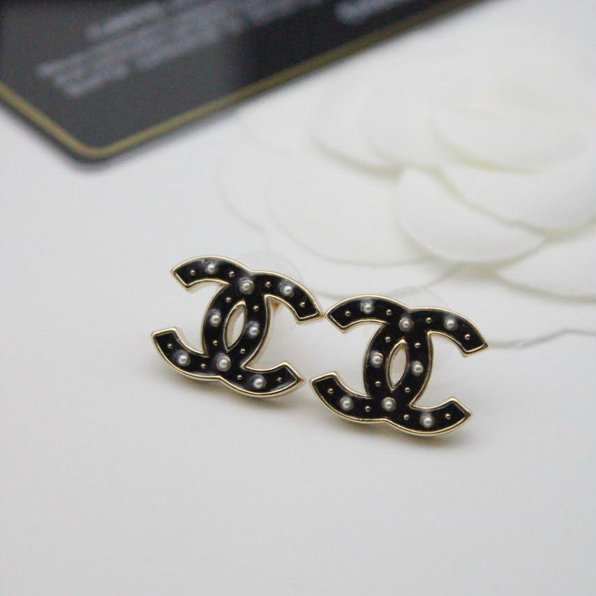Chanel CC Costume Earrings