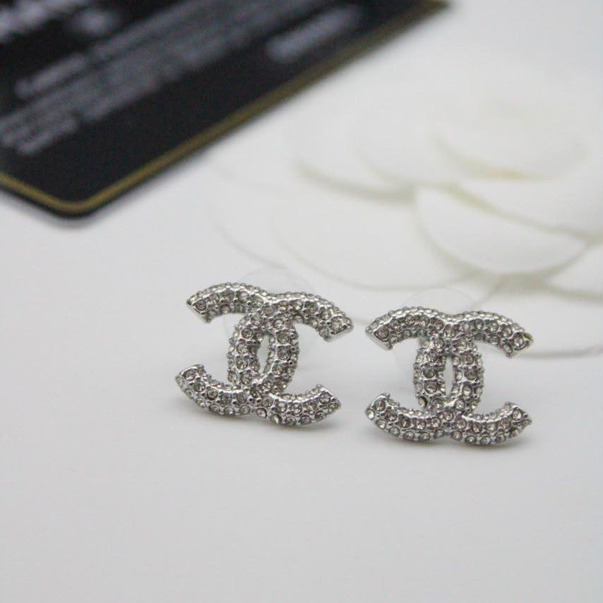 Chanel CC Costume Earrings