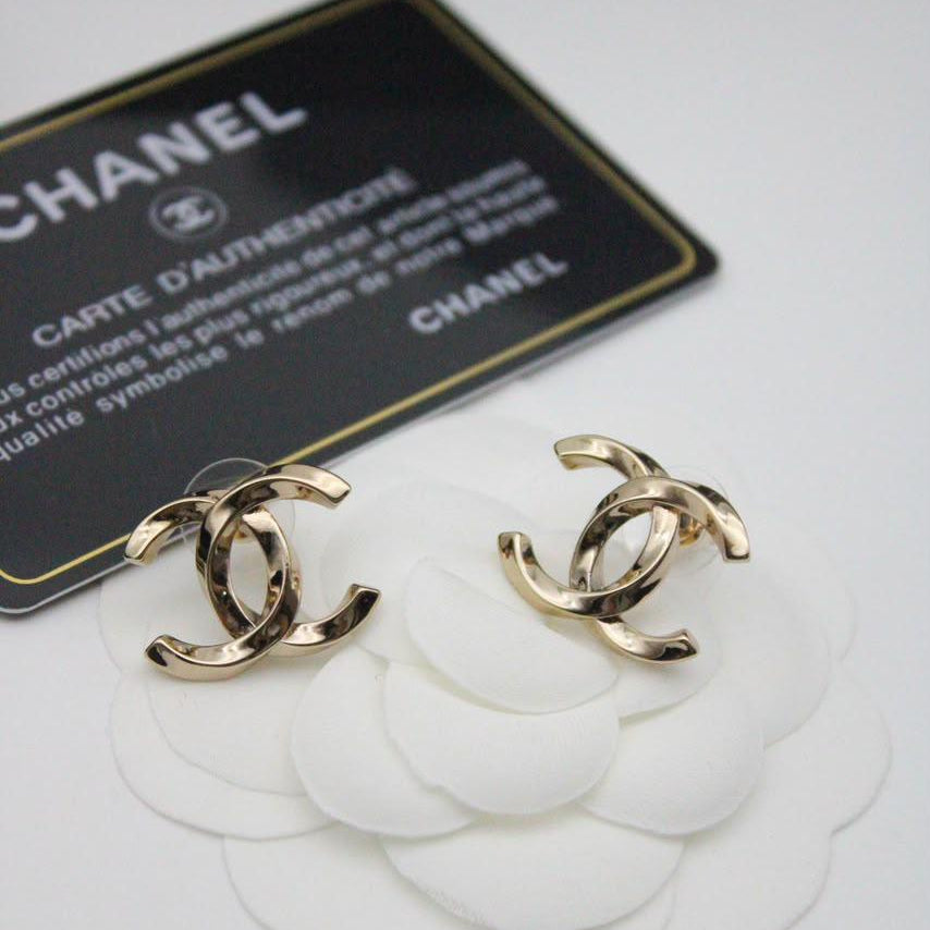 Chanel CC Costume Earrings