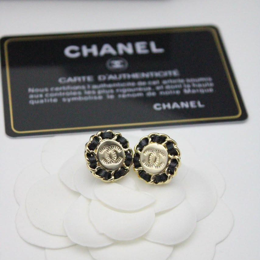 Chanel CC Costume Earrings