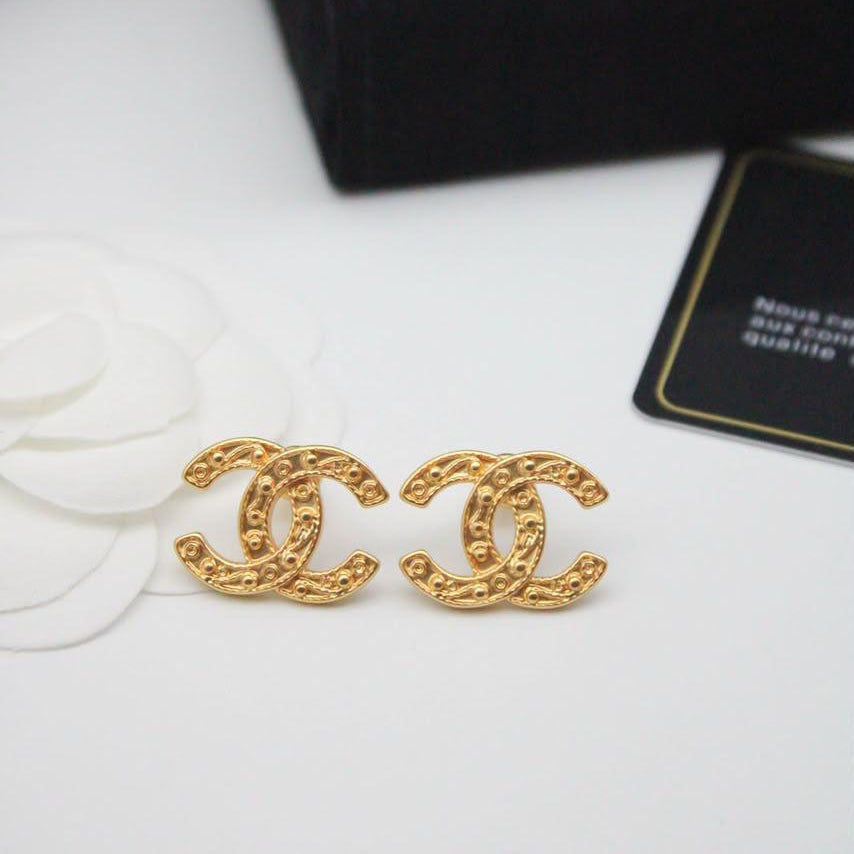 Chanel CC Costume Earrings