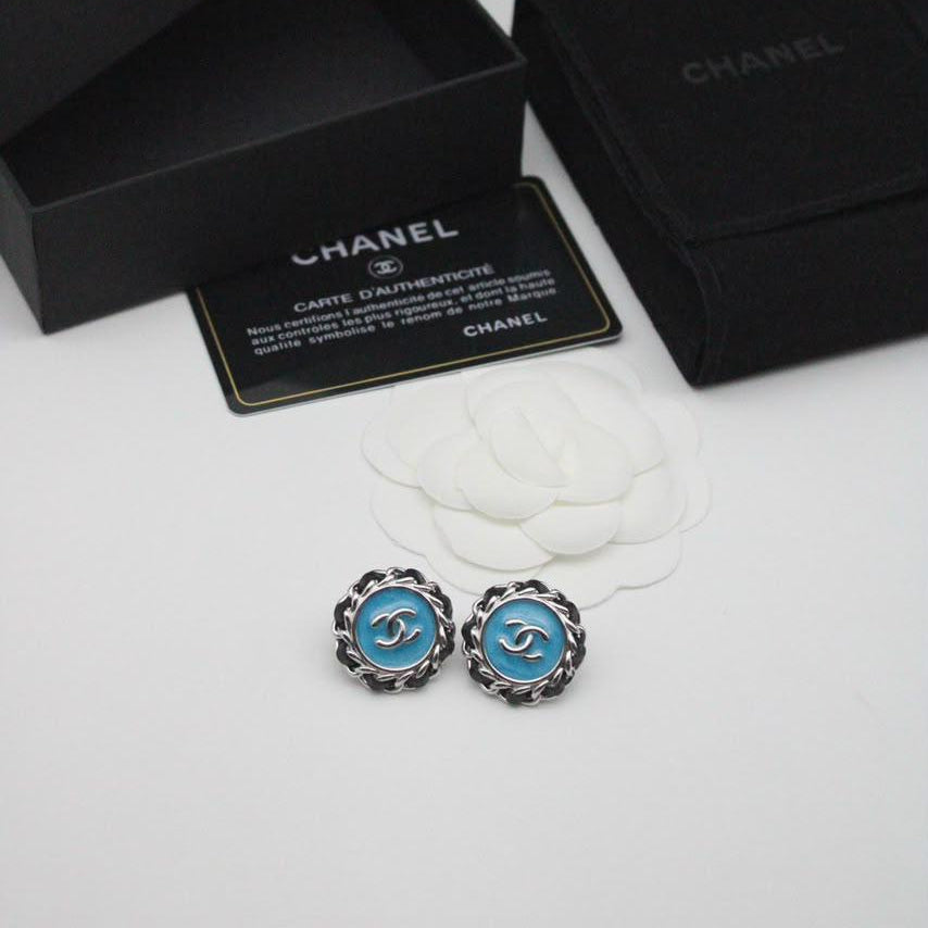 Chanel CC Costume Earrings