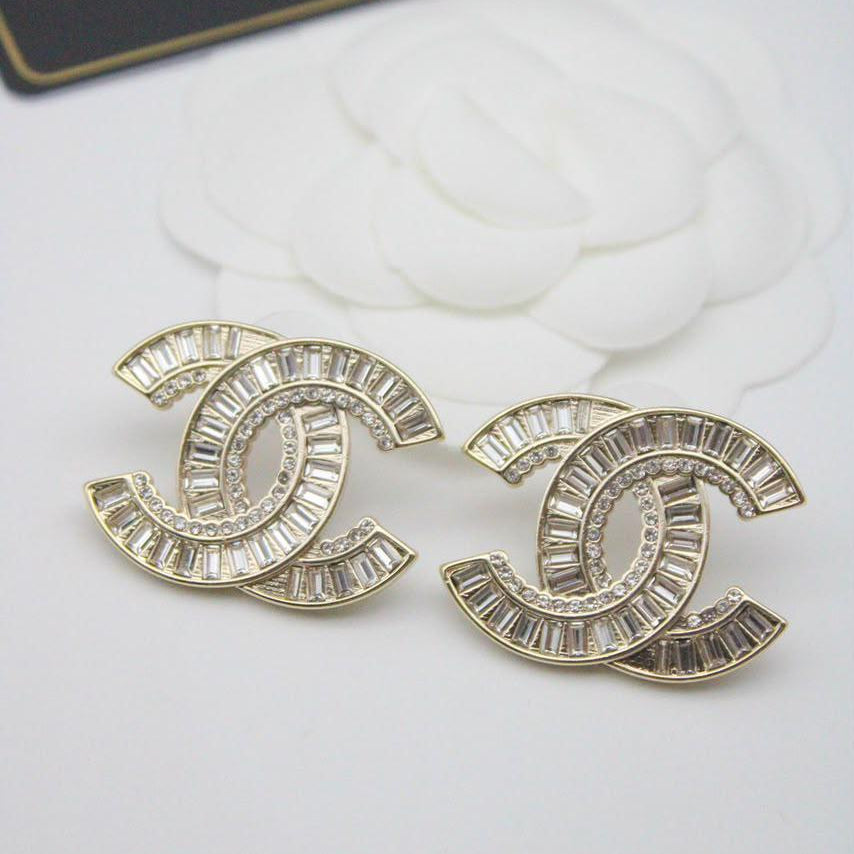 Chanel CC Costume Earrings