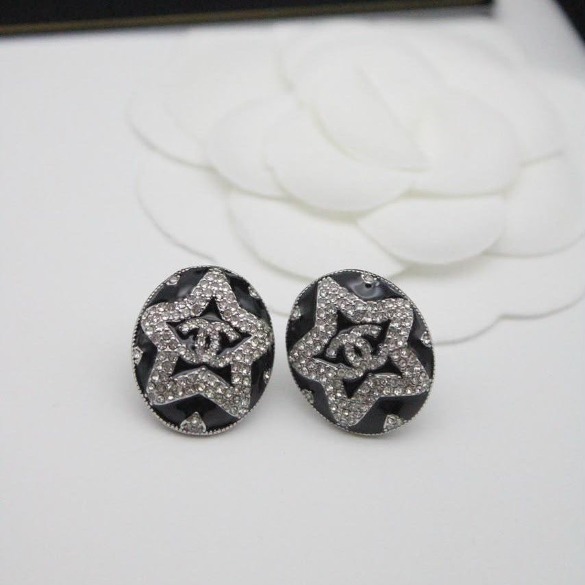 Chanel CC Costume Earrings