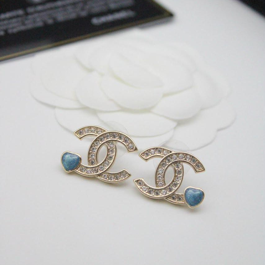 Chanel CC Costume Earrings