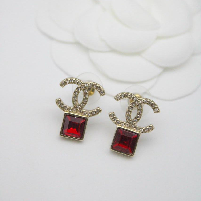 Chanel CC Costume Earrings