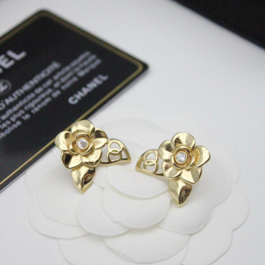 Chanel CC Costume Earrings