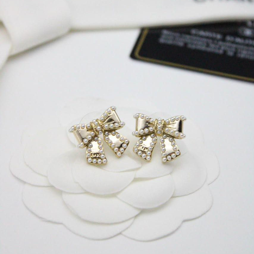 Chanel CC Costume Earrings
