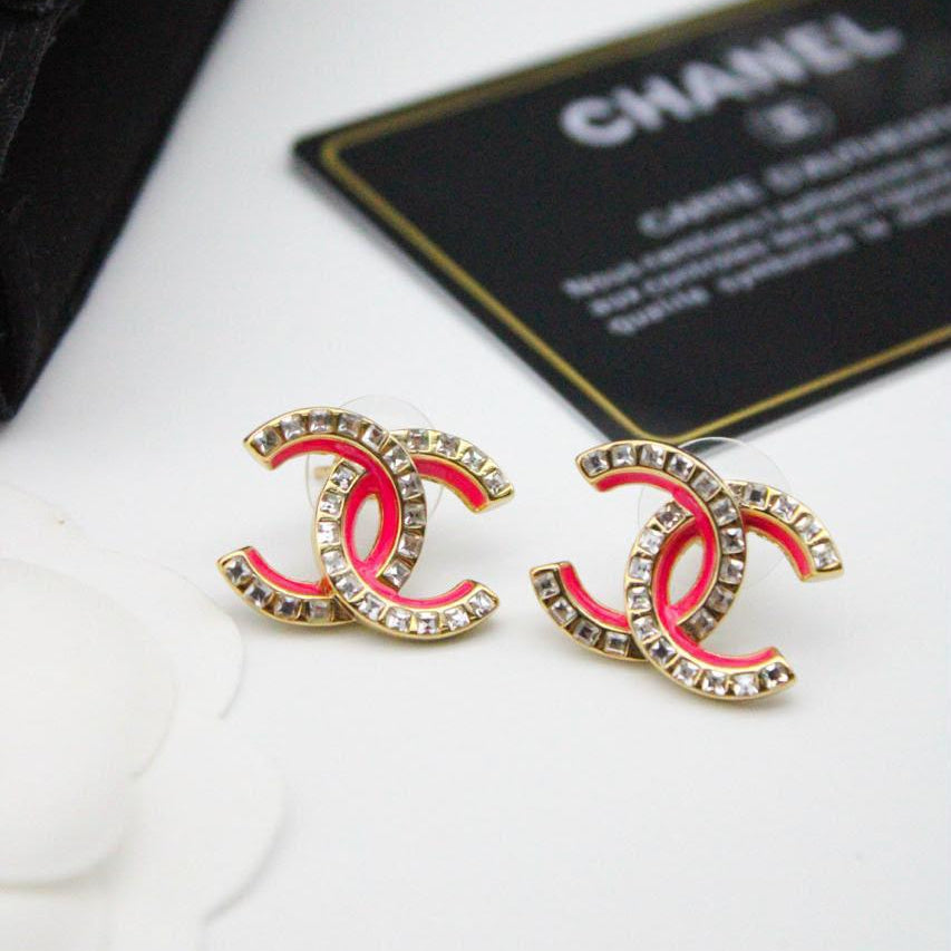 Chanel CC Costume Earrings