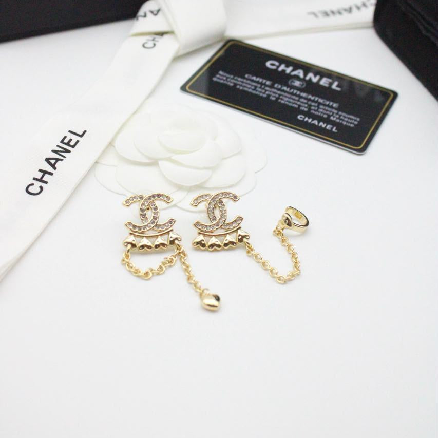 Chanel CC Costume Earrings
