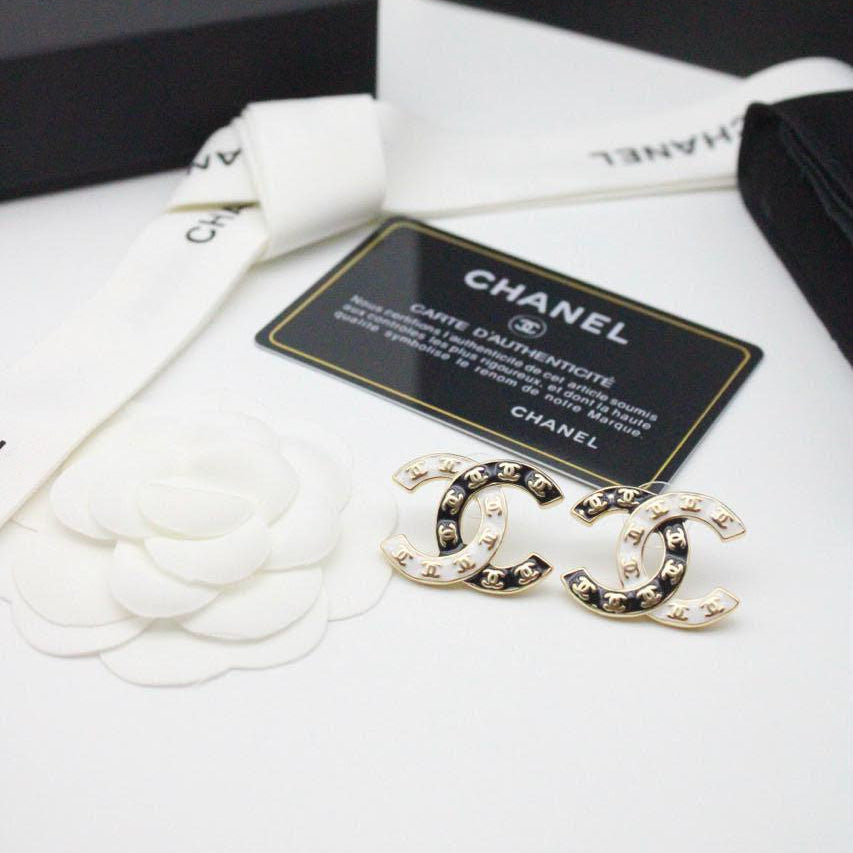 Chanel CC Costume Earrings