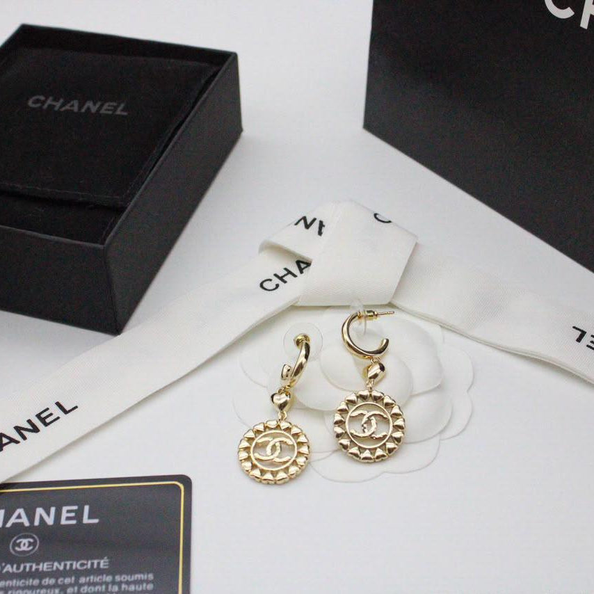 Chanel CC Costume Earrings