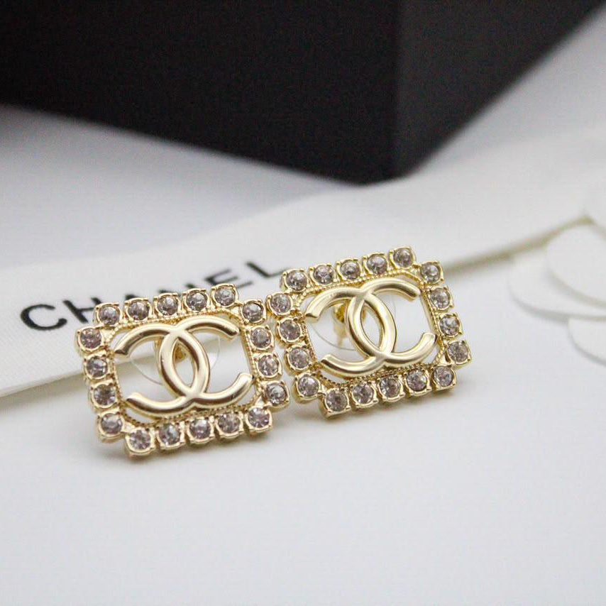 Chanel CC Costume Earrings