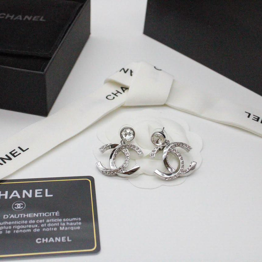 Chanel CC Costume Earrings