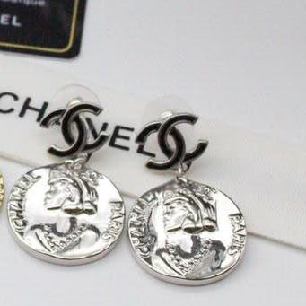 Chanel CC Costume Earrings
