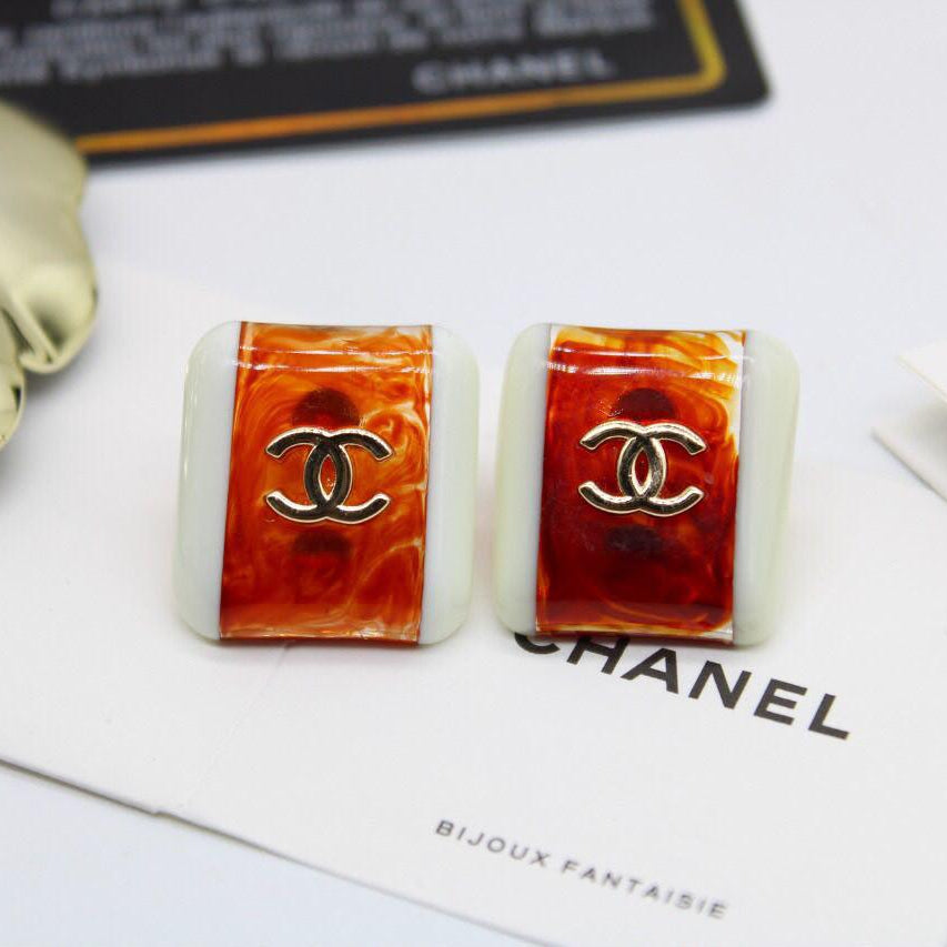 Chanel CC Costume Earrings